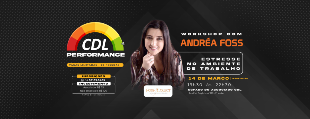 Workshop abordará sobre estresse no trabalho 11 419015 1049120 cdl performance