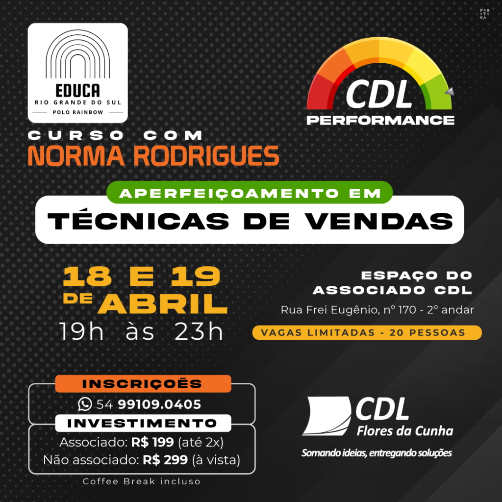 CDL Flores da Cunha promove curso para aperfeiçoar as técnicas de vendas 8 420857 1054087 curso de vendas