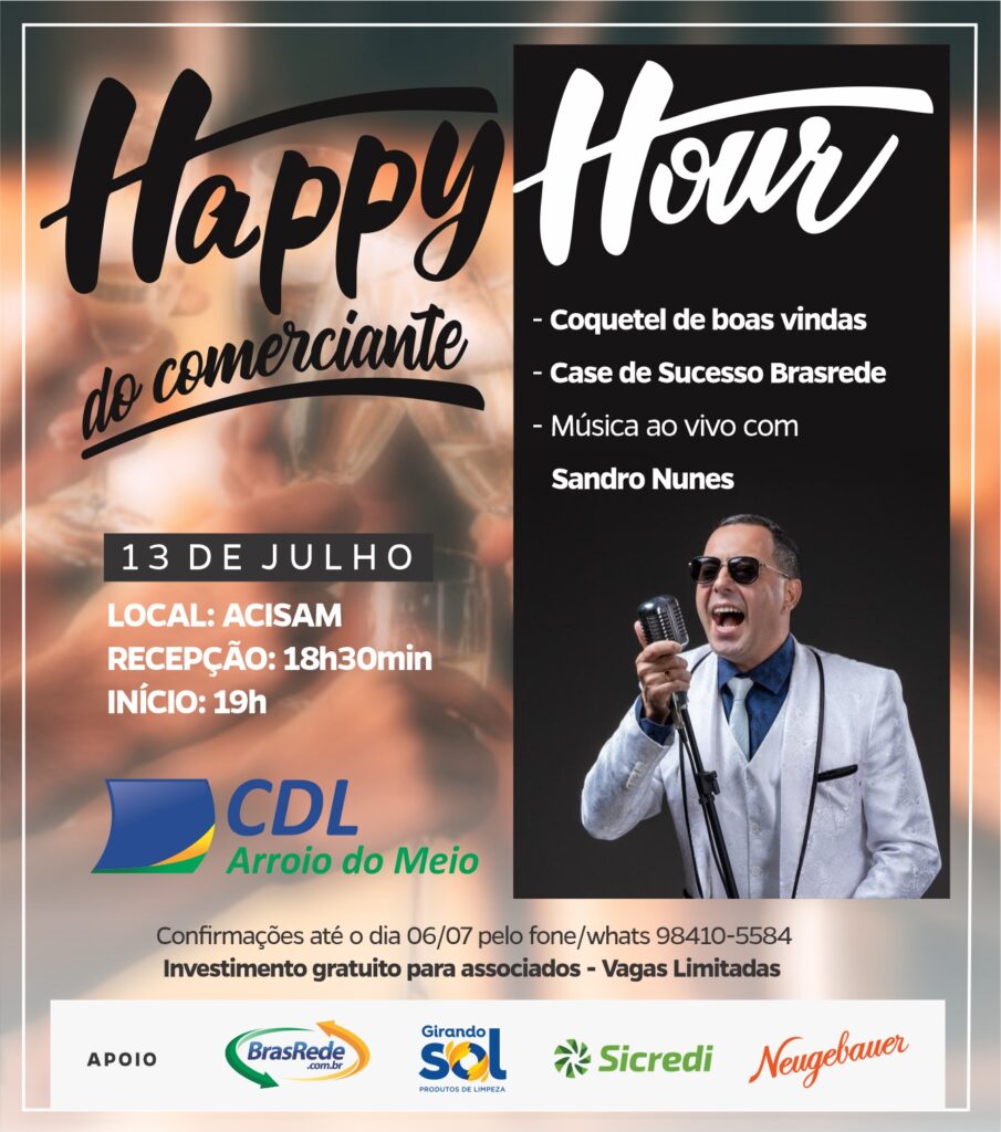 CDL realiza Happy Hour em homenagem ao Dia do Comerciante 4 HAPPY