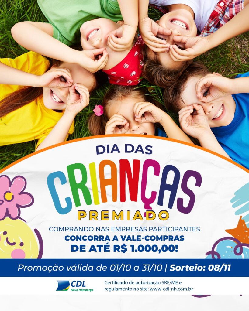 CDL-NH incentiva compras no comércio local com campanha Compre em Novo Hamburgo 6 Campanha Dia das Criancas