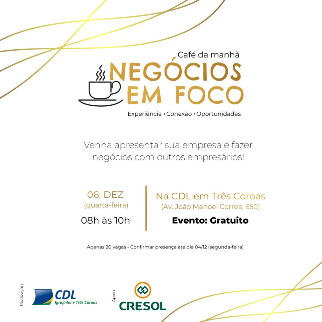 CDL promove café da manhã com foco na divulgação de negócios locais 4 CDL Cafe da Manha Negocios em Foco