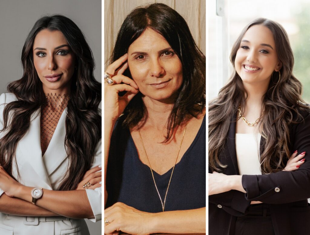 CDL Jovem Caxias aborda 'O poder da voz feminina na construção de marcas de sucesso' no primeiro Happy Hour do ano 8 Bruna Campos Carla Carlin e Bruna Lanzarin