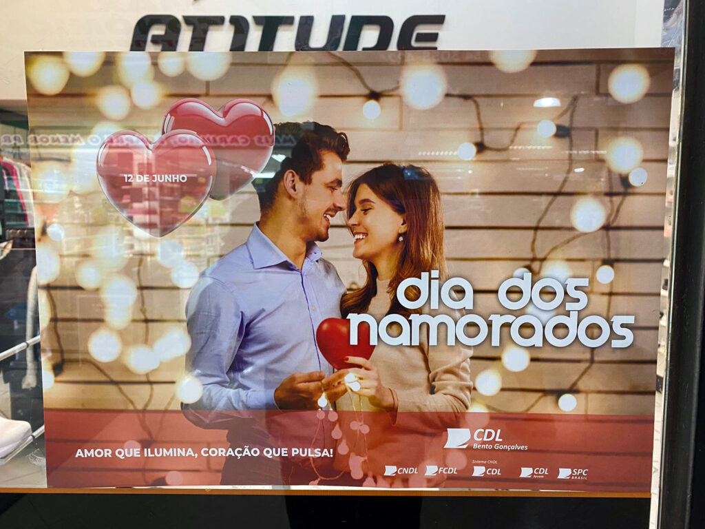 Mais de 90% dos comerciantes esperam vendas iguais ou superiores no Dia dos Namorados em Bento Gonçalves 7 Namorados 1