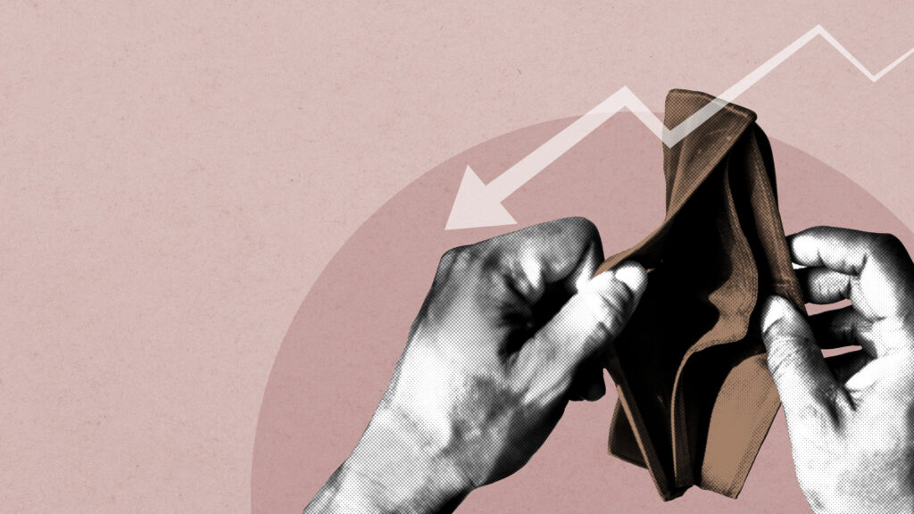 Reincidência atinge 84,91% dos consumidores que entraram na inadimplência em janeiro, aponta CNDL e SPC Brasil 9 empty wallet due coronavirus economic impact social banner illustration