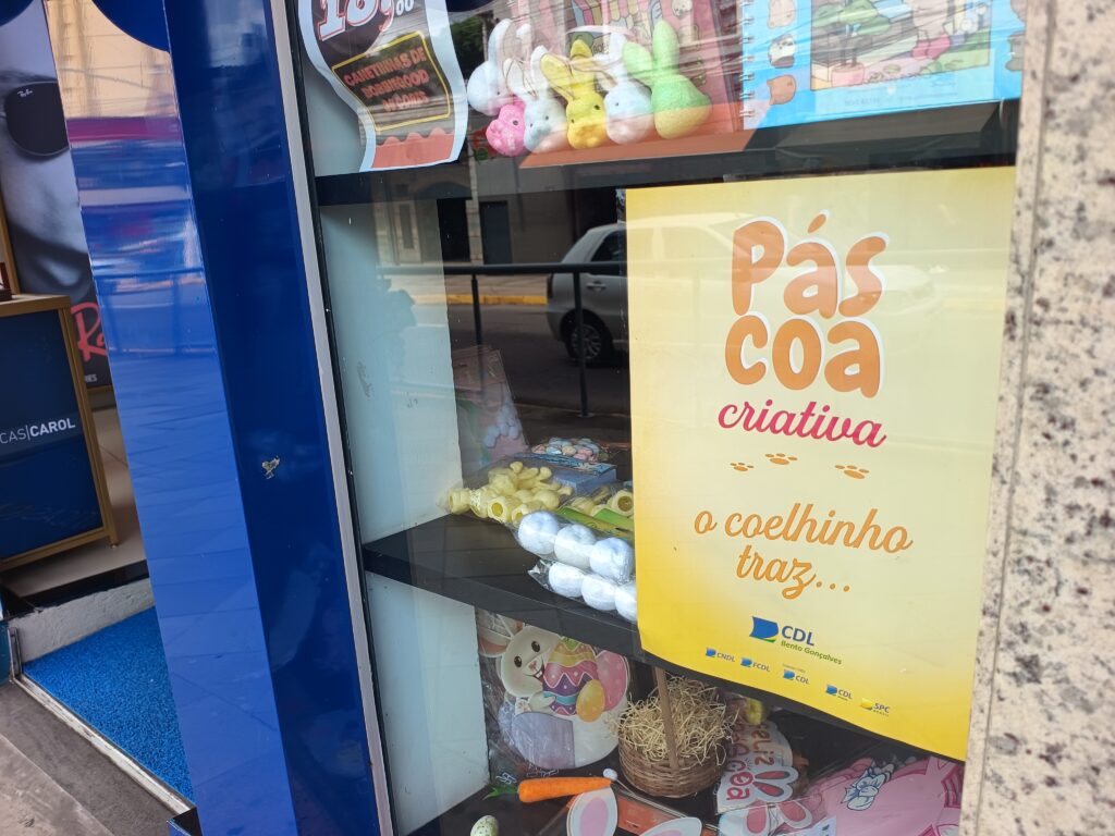 CDL-BG incentiva criatividade e valorização do comércio local em campanha de Páscoa 11 Campanha de Pascoa da CDL BG ganha o comercio local Fotos Raquel Piegas 3