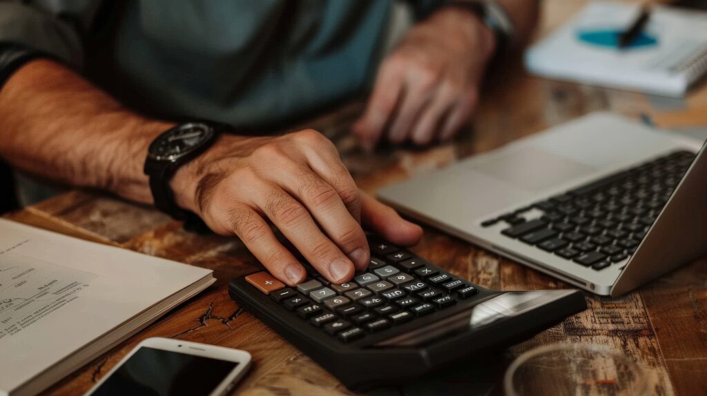 Informe RIG | Decreto nº 12.955/2026 – Regulamentação da CBS 2 person using financial calculator planning their savings investments